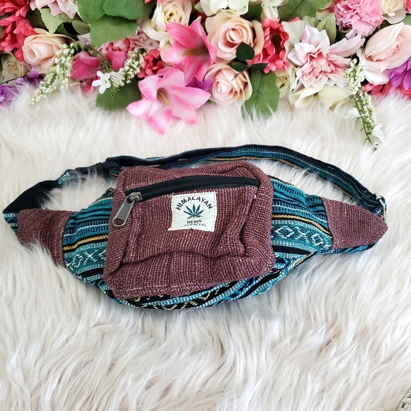 Nwot handmade hemp cotton boho fannypack - Picture 2 of 11